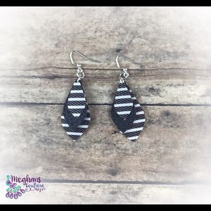 Faux Leather Earrings